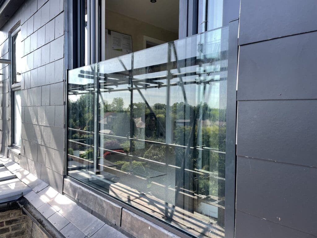 Juliette glass balcony