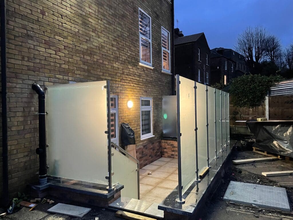 Privacy Glass Balustrade - Brentwood, Essex